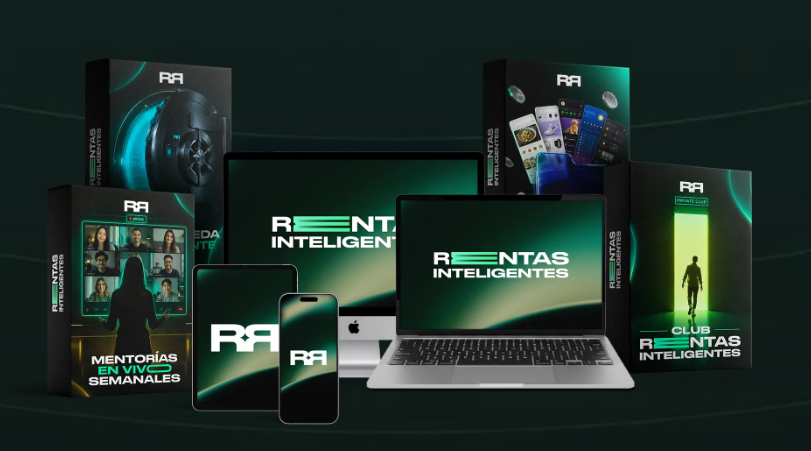 Materiales del programa Rentas Inteligentes: mentorías en vivo, comunidad y acceso desde el celular y la computadora